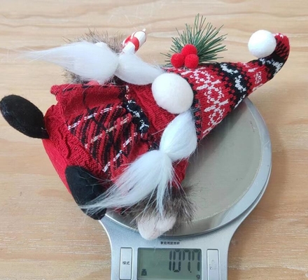 China Christmas Toy Doll Soft and Cuddly Removable Clothes Red And White Embroidered Facial Features supplier