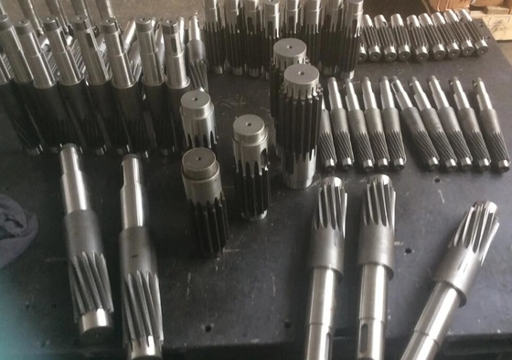 Custom precision hardened steel linear small shaft spline drive gear shaft groove shaft supplier